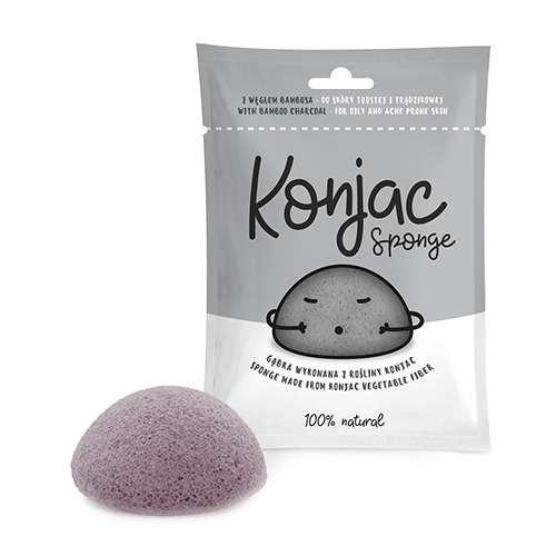 Konjac szivacs - fekete