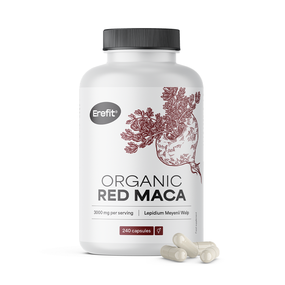 BIO Vörös maca 3000 mg természetes C-vitaminnal.