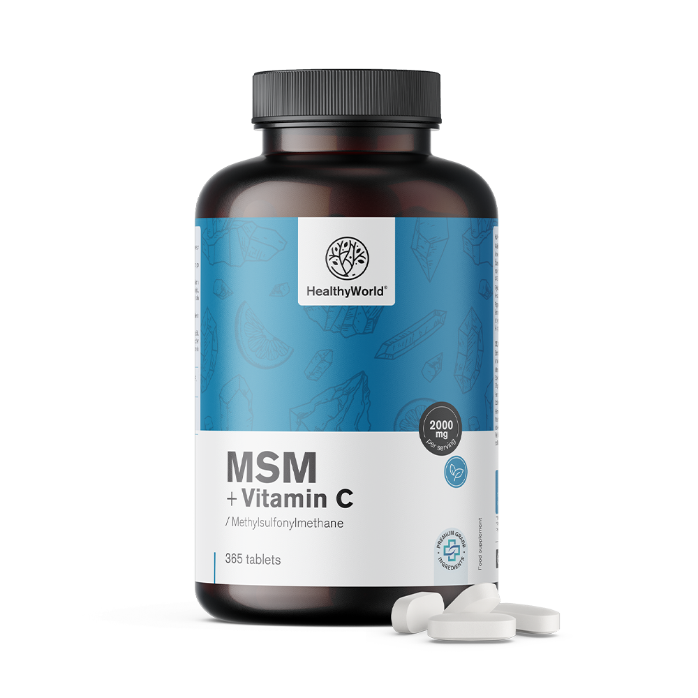 MSM 2000 mg – C-vitaminnal