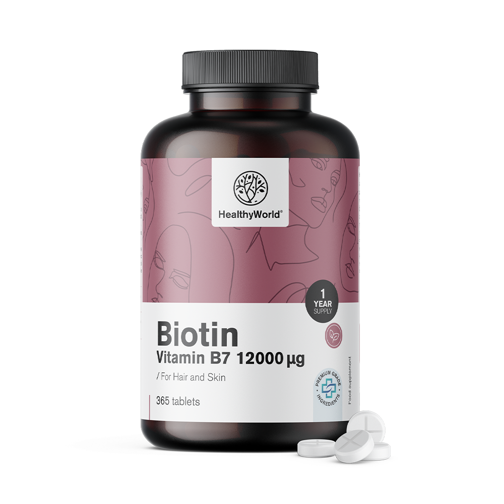 Biotin 12000 µg tablettákban