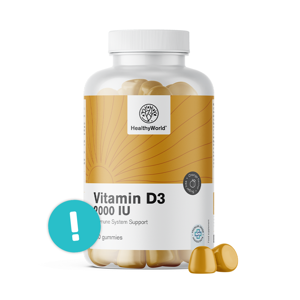 D3-vitamin 2000 NE, rágótabletta formájában.