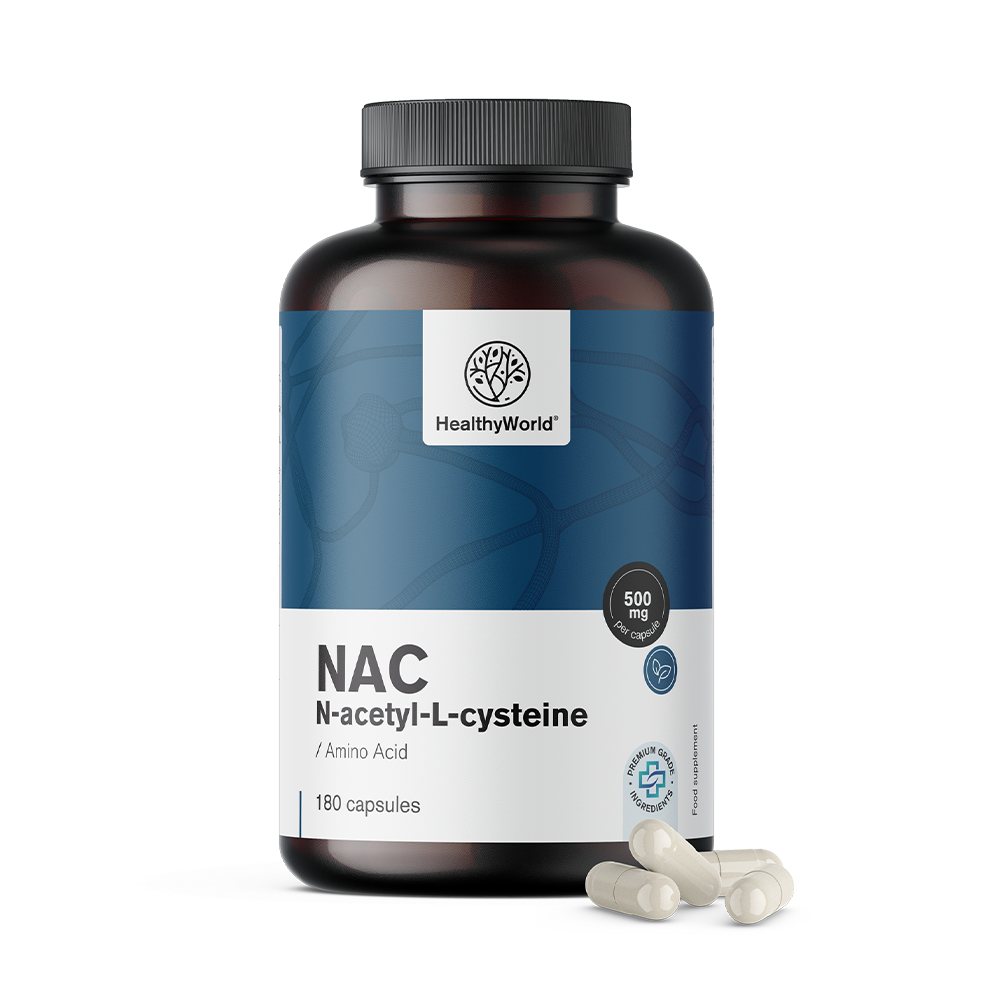 N-acetil cistein vagyis NAC kapszulákban.