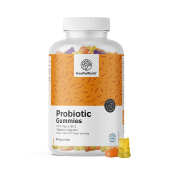 Probiotic - mikrobiológiai kultúrákkal ellátott gumicukor