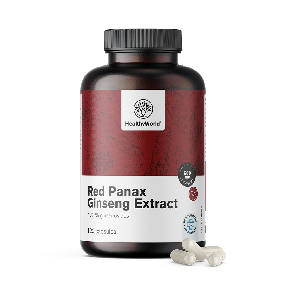 Red Panax Ginseng – 600 mg vörös ginzeng kivonat.