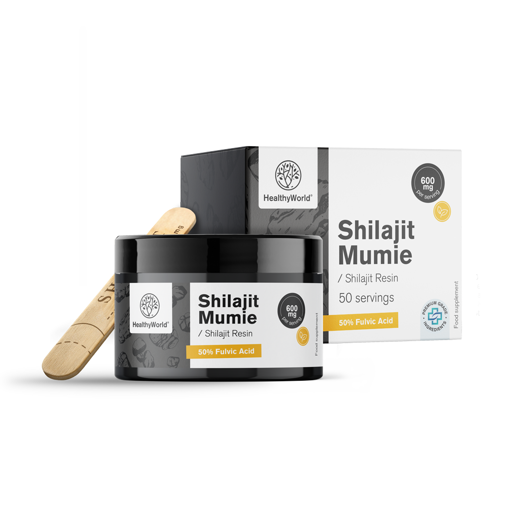 Shilajit Mumie 600 mg – gyanta