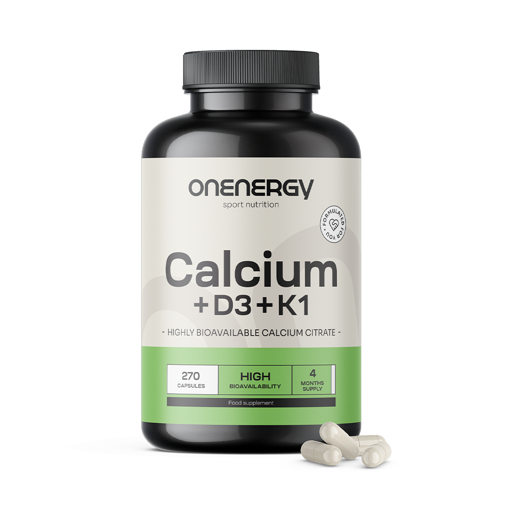 Kalcium + D3-vitamin + K1-vitamin az egészséges csontokért.