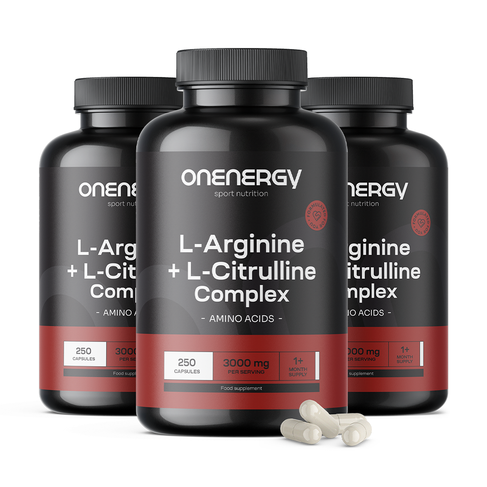 L-arginin + L-citrulin komplex 3000 mg