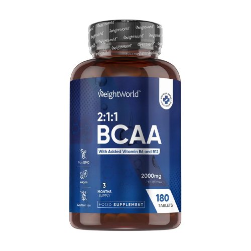 BCAA. Prehransko dopolnilo vsebuje aminokisline razvejane verige (BCAA) - L-leucin, L-izolevcin in L-valin v razmerju 2:1:1. BCAA so esencialne aminokisline, kar pomeni, da jih telo ne more proizvesti samo in jih je zato potrebno vnesti s hrano ali prehra